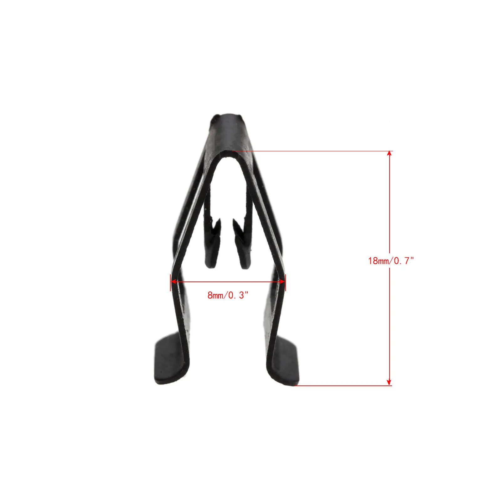 10Pcs Car Front Console Dash Dashboard Auto Door Trim Metal Retainer Black Rivets Fastener Clips Fit for Ford Mazda Audi Toyota