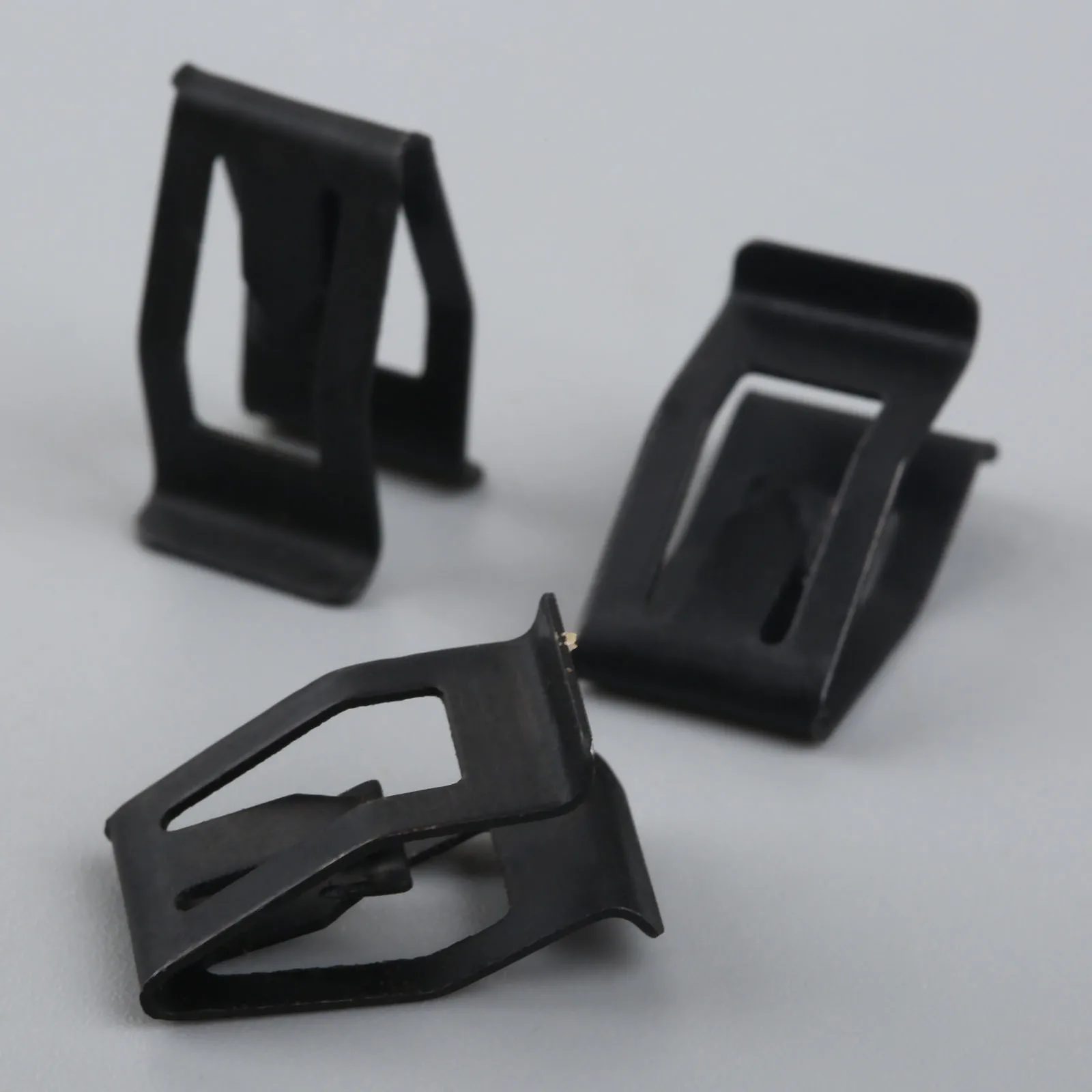 10Pcs Car Front Console Dash Dashboard Auto Door Trim Metal Retainer Black Rivets Fastener Clips Fit for Ford Mazda Audi Toyota