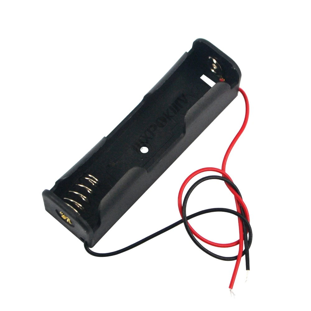 1Pc Black 18650 Battery Holder 3.7V Clip Holder Box Case For Rechargeable Li-ion Battery Storage Box 18650 Battery Holder