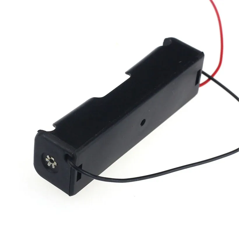 1Pc Black 18650 Battery Holder 3.7V Clip Holder Box Case For Rechargeable Li-ion Battery Storage Box 18650 Battery Holder