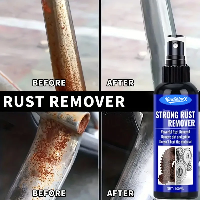 KineShineX Whole house universalRust Remover Auto Exhaust Pipe Car Wheel Hub Care Clean Metal Iron Prowder Stain Removal