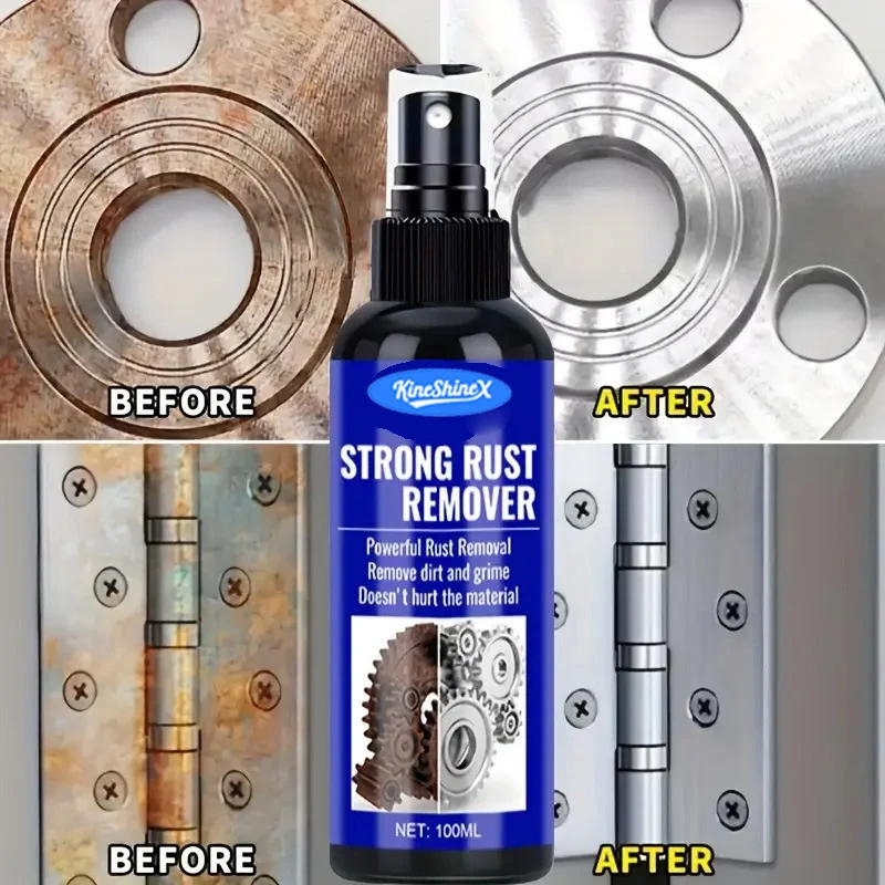KineShineX Whole house universalRust Remover Auto Exhaust Pipe Car Wheel Hub Care Clean Metal Iron Prowder Stain Removal