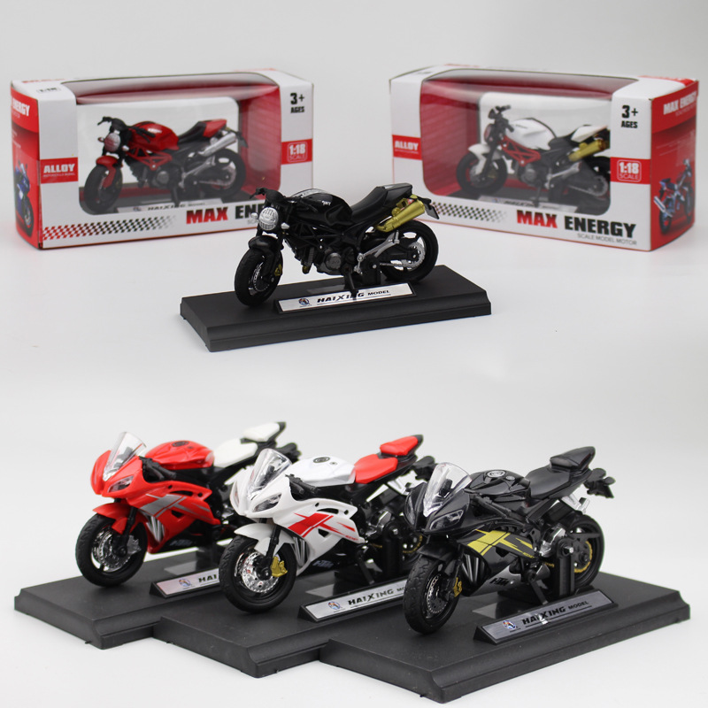 1:18 Finger Alloy Motorcycle Model Pocket Portable Off-road Vehicle Home Office Decor Collection Toys For Children Adult Gifts