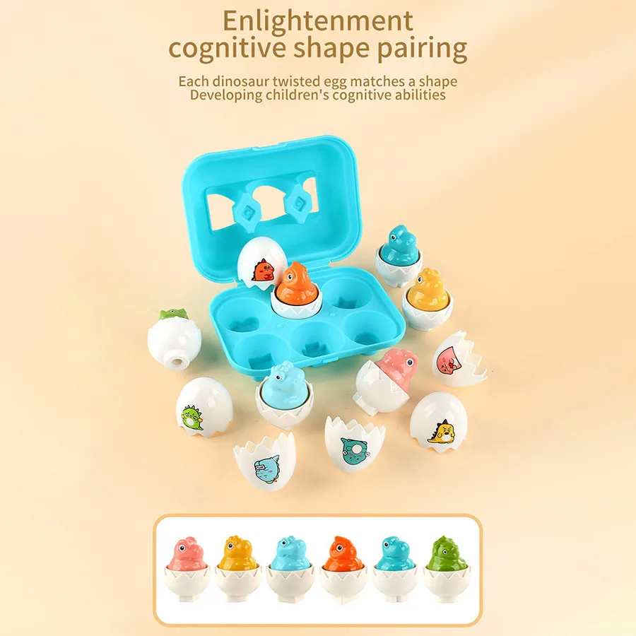 Montessori Eggs 3D Puzzle Learning Education Math Toys Kids Shape Match Smart Game for Children Educational Easter Gifts for Kid