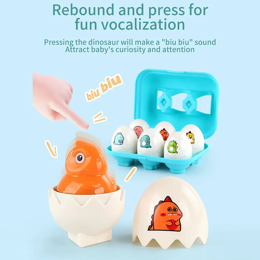 Montessori Eggs 3D Puzzle Learning Education Math Toys Kids Shape Match Smart Game for Children Educational Easter Gifts for Kid