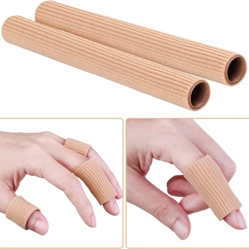 Gel Toe Cover Elastic Fibre Finger Protective Tube Toe Protection Pipe Reduce Friction Silicone Foot Protector Feet Care Parts