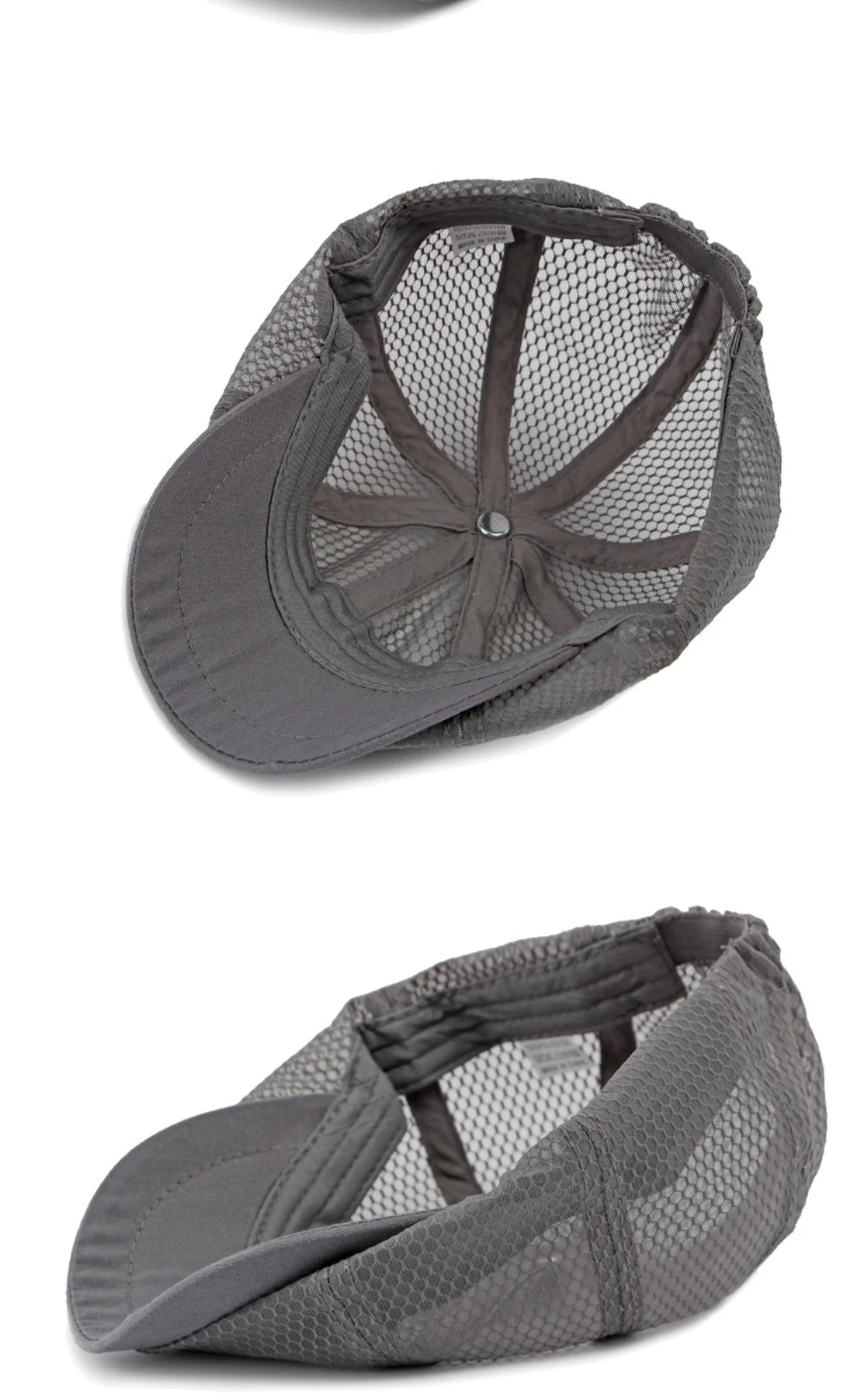 HT4364 Spring Summer Breathable Mesh Flat Cap Men Women Octagonal Cap Artist Painter Beret Hat Male Female Solid Plain Beret Cap