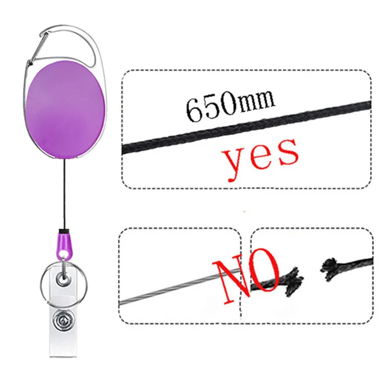 Transparent Cards Slots ID Tag Badge Holder with Badge Reel Cards Storage Organizer Employee Pass Work Card Case Sleeve