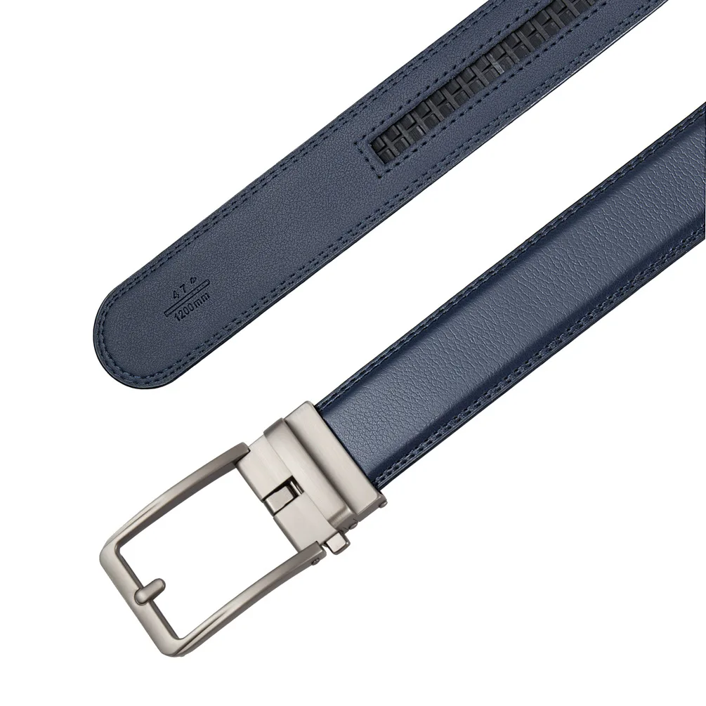 3.5cm Width Click Belts for Men Brand Designer Automatic Buckle Genuine Leather Men's Jeans High Quality Waist Strap 90-130cm