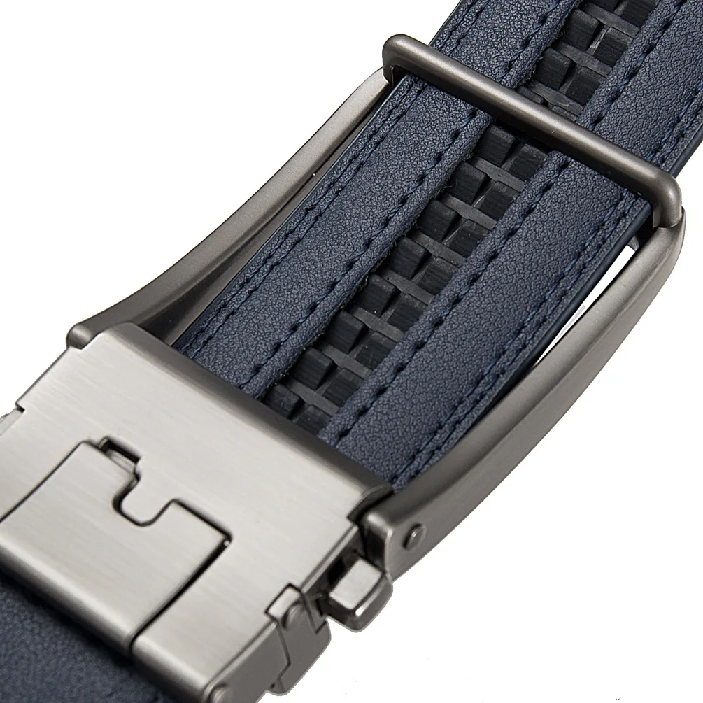 3.5cm Width Click Belts for Men Brand Designer Automatic Buckle Genuine Leather Men's Jeans High Quality Waist Strap 90-130cm