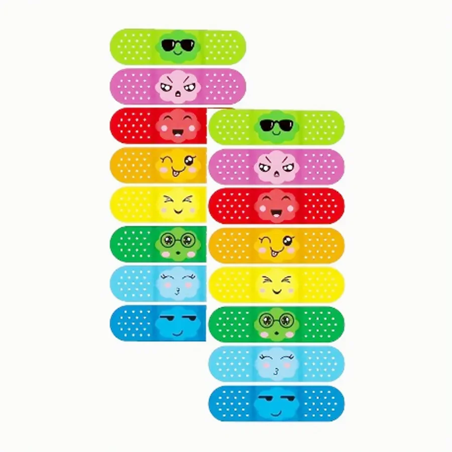 16/40pcs Cartoon Band for Kids Adults Wound Dressing Plasters for First Strips Patch Waterproof Adhesive Bandages