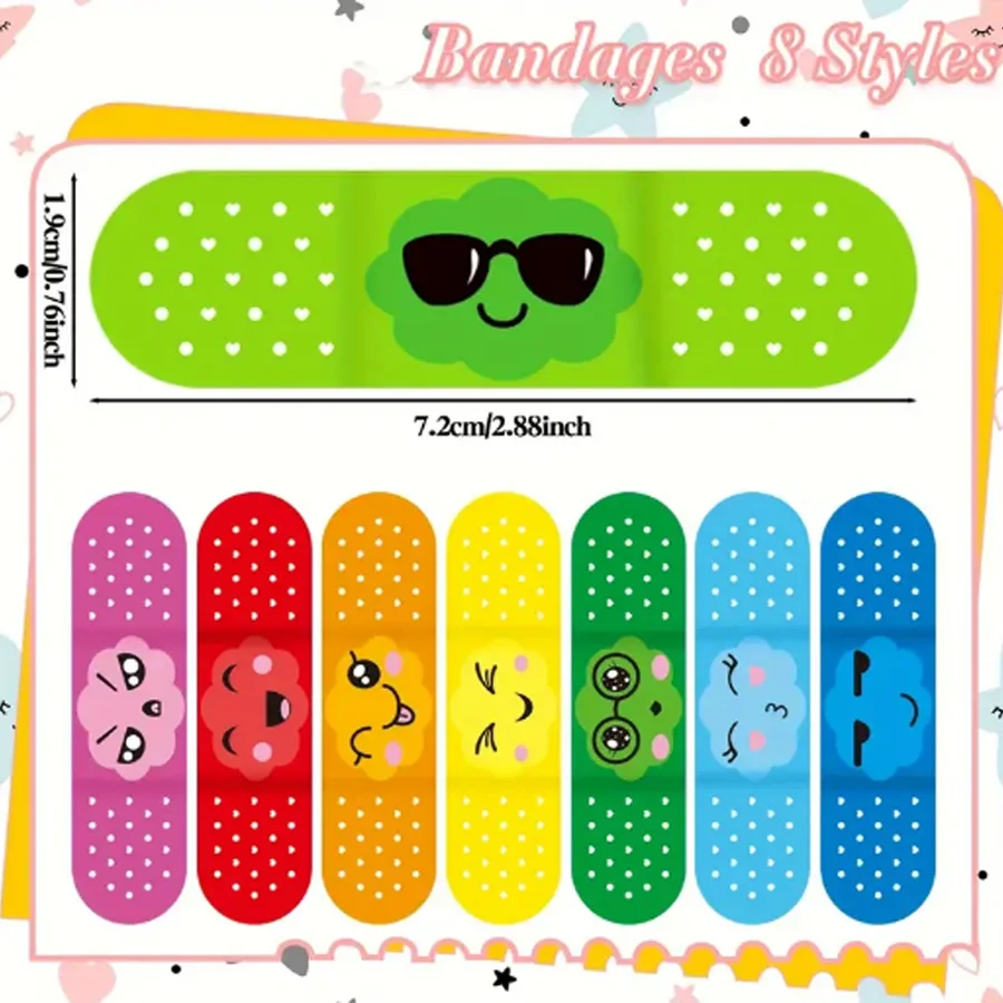 16/40pcs Cartoon Band for Kids Adults Wound Dressing Plasters for First Strips Patch Waterproof Adhesive Bandages
