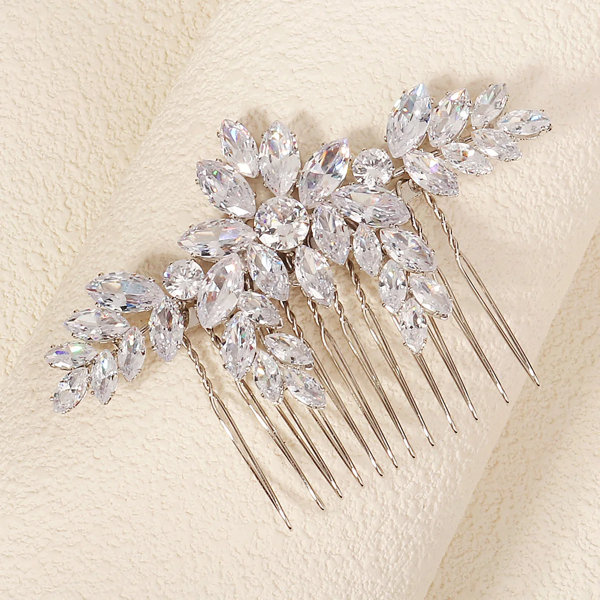 Sparkling Zirconia Hair Comb Halloween Party Headbands Hair Clips Classic Jewelry Headpieces For Women Holiday Gifts
