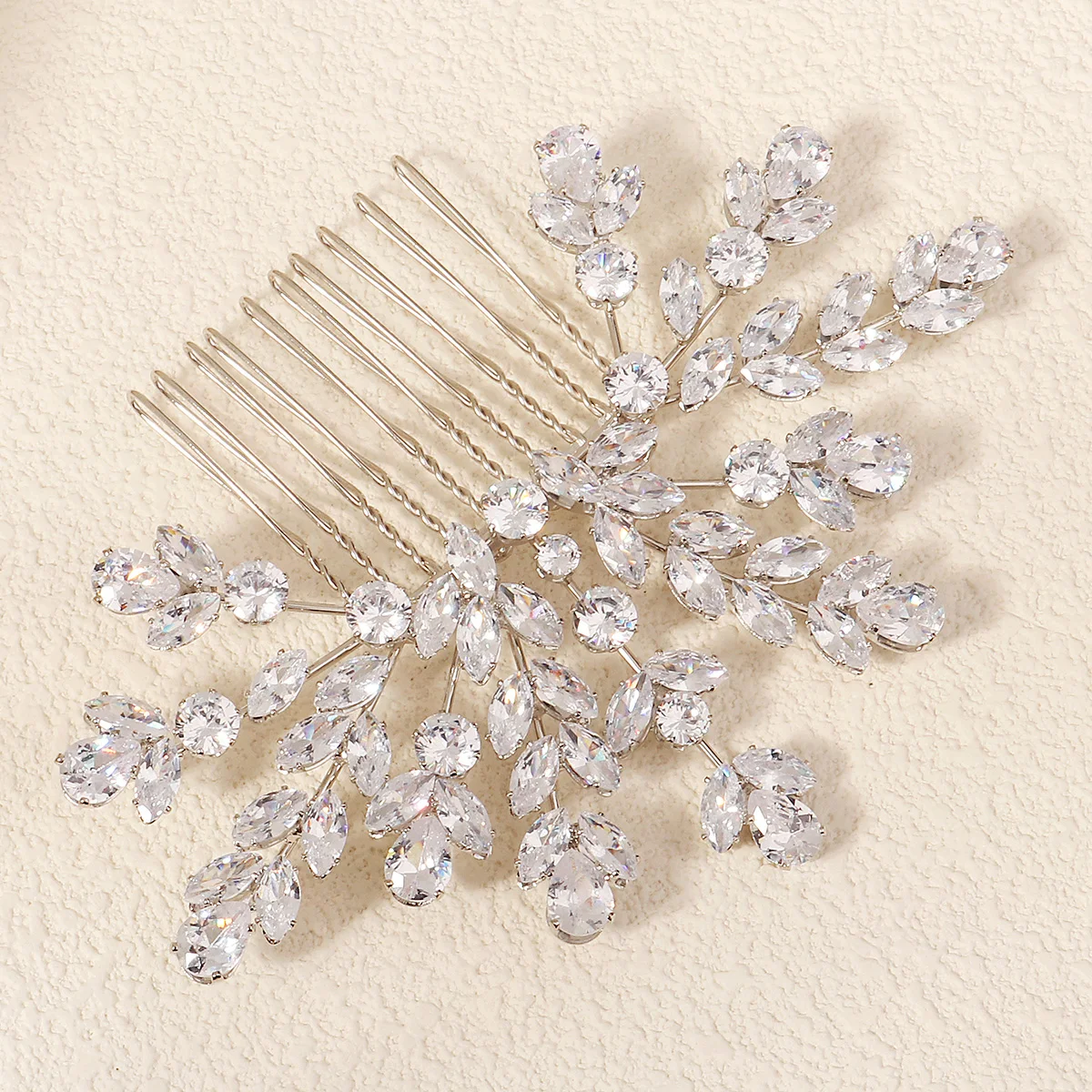 Sparkling Zirconia Hair Comb Halloween Party Headbands Hair Clips Classic Jewelry Headpieces For Women Holiday Gifts