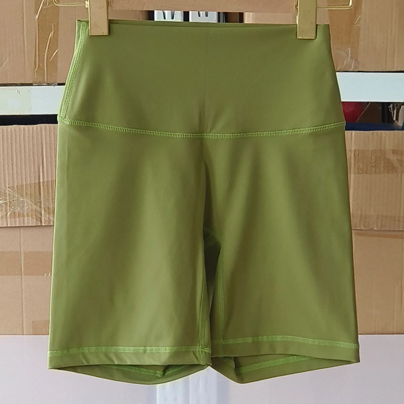 Women Sports Shorts High Waist Yoga Shorts Slim Fit Butt Lift Gym Running High Elastic Nylon Shorts