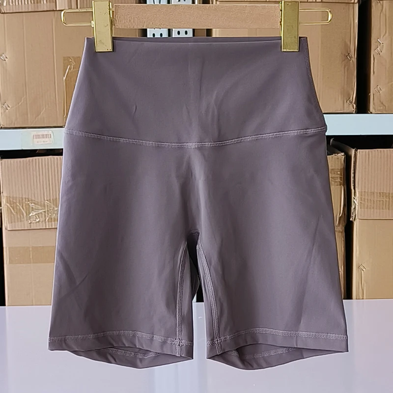 Women Sports Shorts High Waist Yoga Shorts Slim Fit Butt Lift Gym Running High Elastic Nylon Shorts