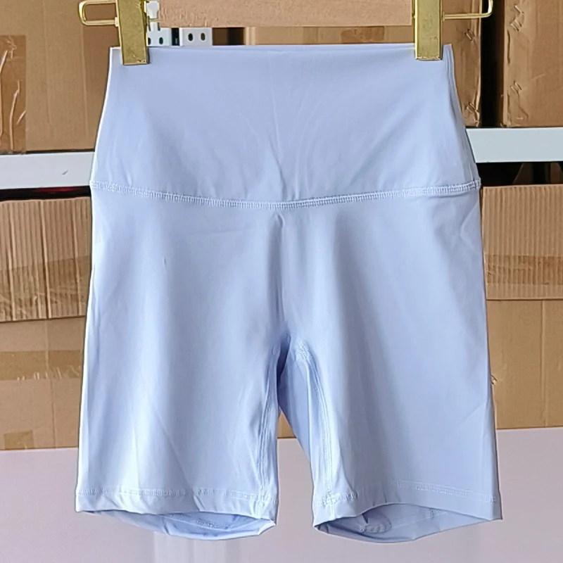Women Sports Shorts High Waist Yoga Shorts Slim Fit Butt Lift Gym Running High Elastic Nylon Shorts
