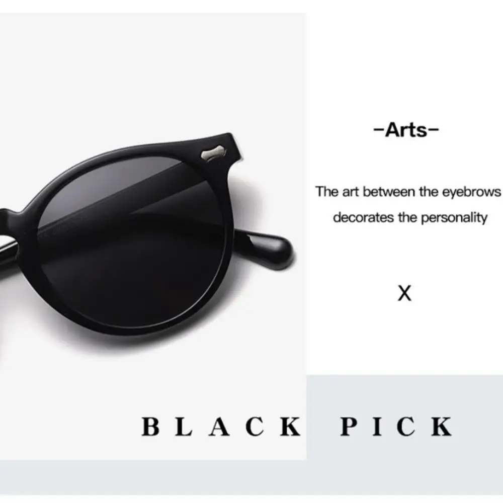 KLASSNUM Men Retro Round Polarized Sunglasses Women Brand Luxury Designer Driving Sun Glasses Outdoor UV400 Shades Eyepiece 2026