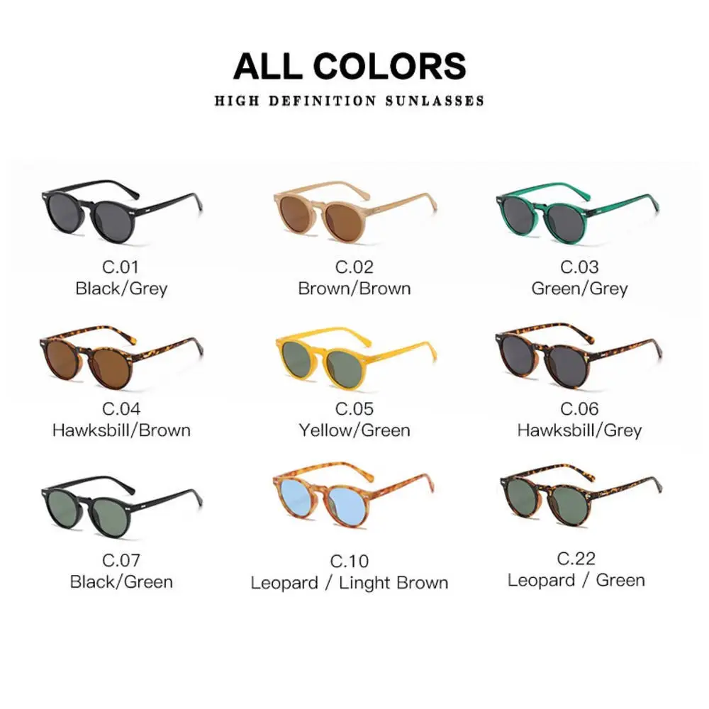 KLASSNUM Men Retro Round Polarized Sunglasses Women Brand Luxury Designer Driving Sun Glasses Outdoor UV400 Shades Eyepiece 2026