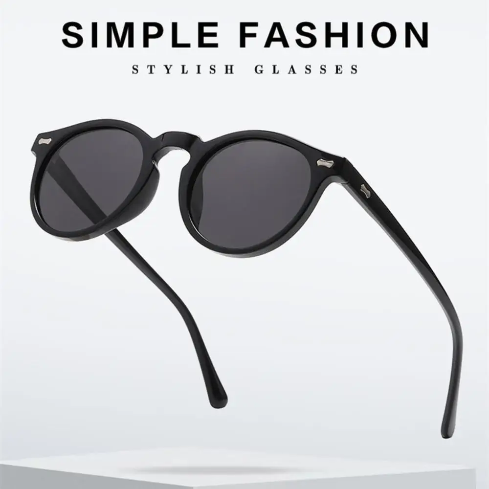 KLASSNUM Men Retro Round Polarized Sunglasses Women Brand Luxury Designer Driving Sun Glasses Outdoor UV400 Shades Eyepiece 2026