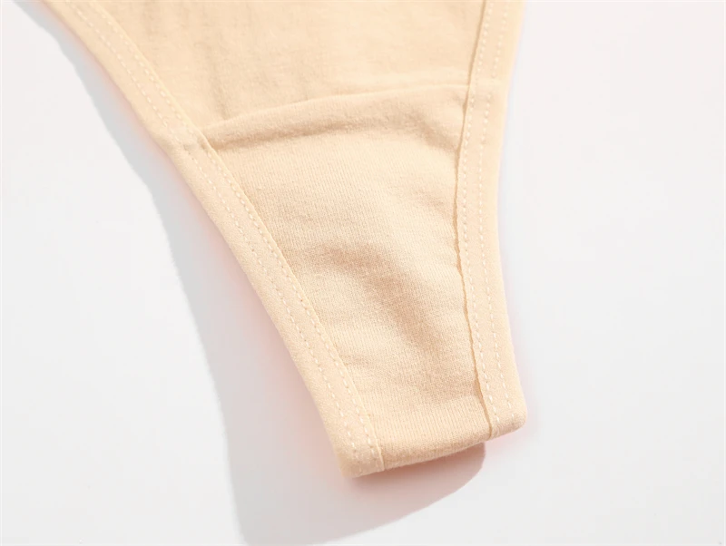 FINETOO 1/2/3/5/8Pcs Cotton Solid Thongs Women's Panties Sexy Low Waist Underwear Female Breathable G-string Soft Lingerie S-XL