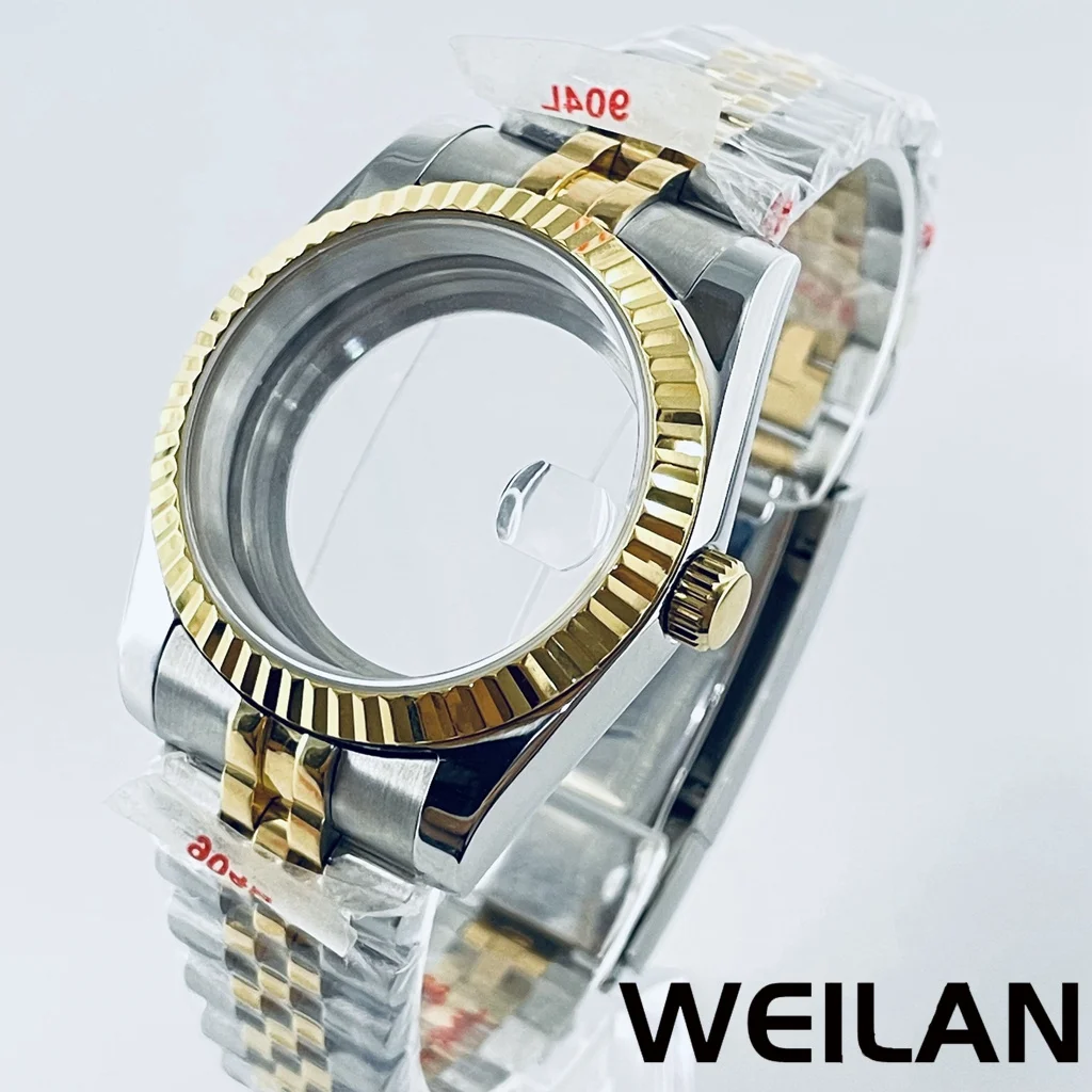 36mm 40mm Silver Black Gold RoseGold NH34 NH35 NH36 NH38 NH39 NH70 NH72 ETA2824 PT5000 Watch Case Top Waterproof Sapphire Crysta