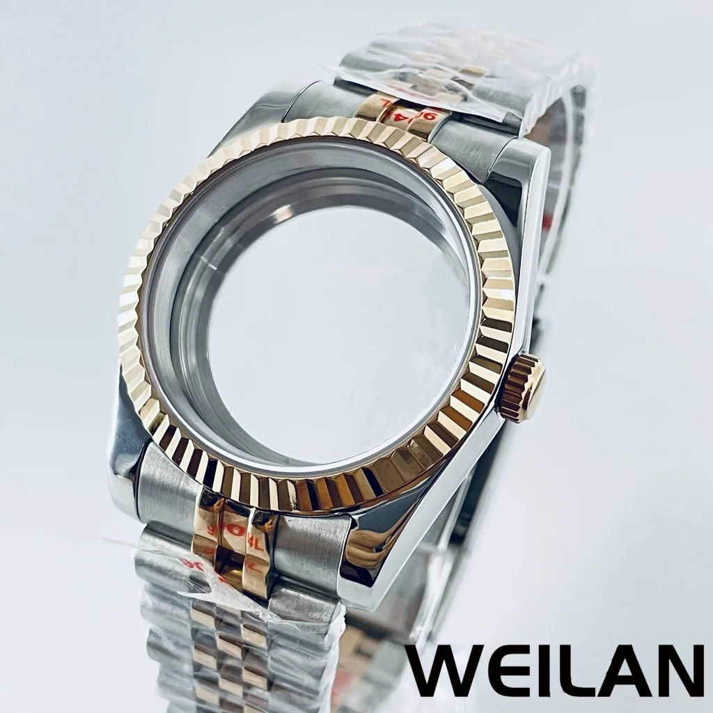36mm 40mm Silver Black Gold RoseGold NH34 NH35 NH36 NH38 NH39 NH70 NH72 ETA2824 PT5000 Watch Case Top Waterproof Sapphire Crysta