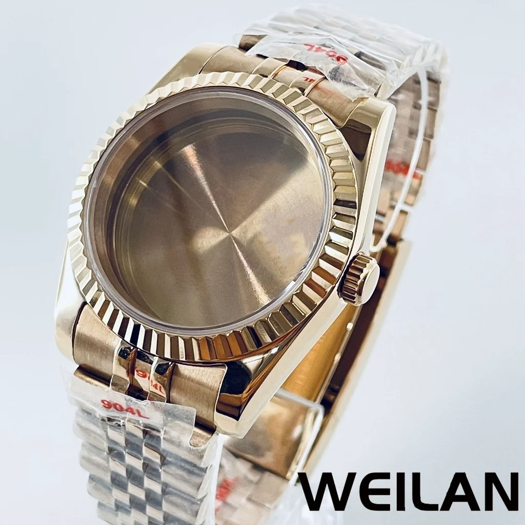 36mm 40mm Silver Black Gold RoseGold NH34 NH35 NH36 NH38 NH39 NH70 NH72 ETA2824 PT5000 Watch Case Top Waterproof Sapphire Crysta