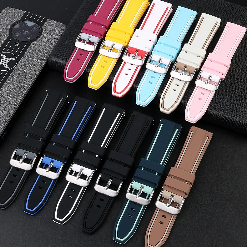 Soft Silicone Watch Band for Omega x Swatch joint MoonSwatch Diving Waterproof Rubber Strap Watch Accessories Men Women 20mm