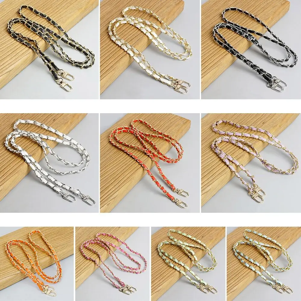 120CM Fashion PU Leather Metal Handbag Chain Replaceable Shoulder Bag Straps Crossbody Backpack Belts Accessories