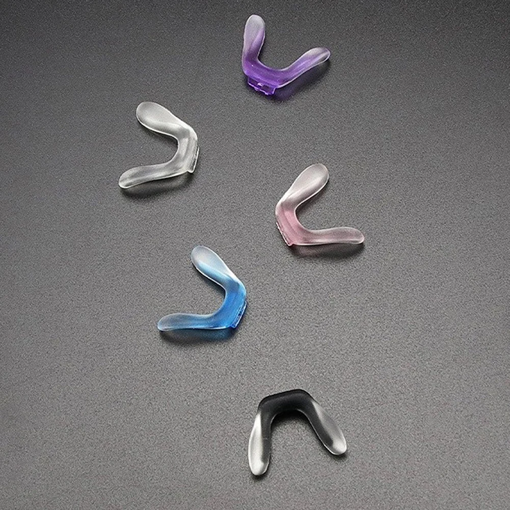 New U Shaped Nose Pads Eyeglasses Plug-in Anti Slip Silicone Bridge Strap Grip Hook Nose Pads