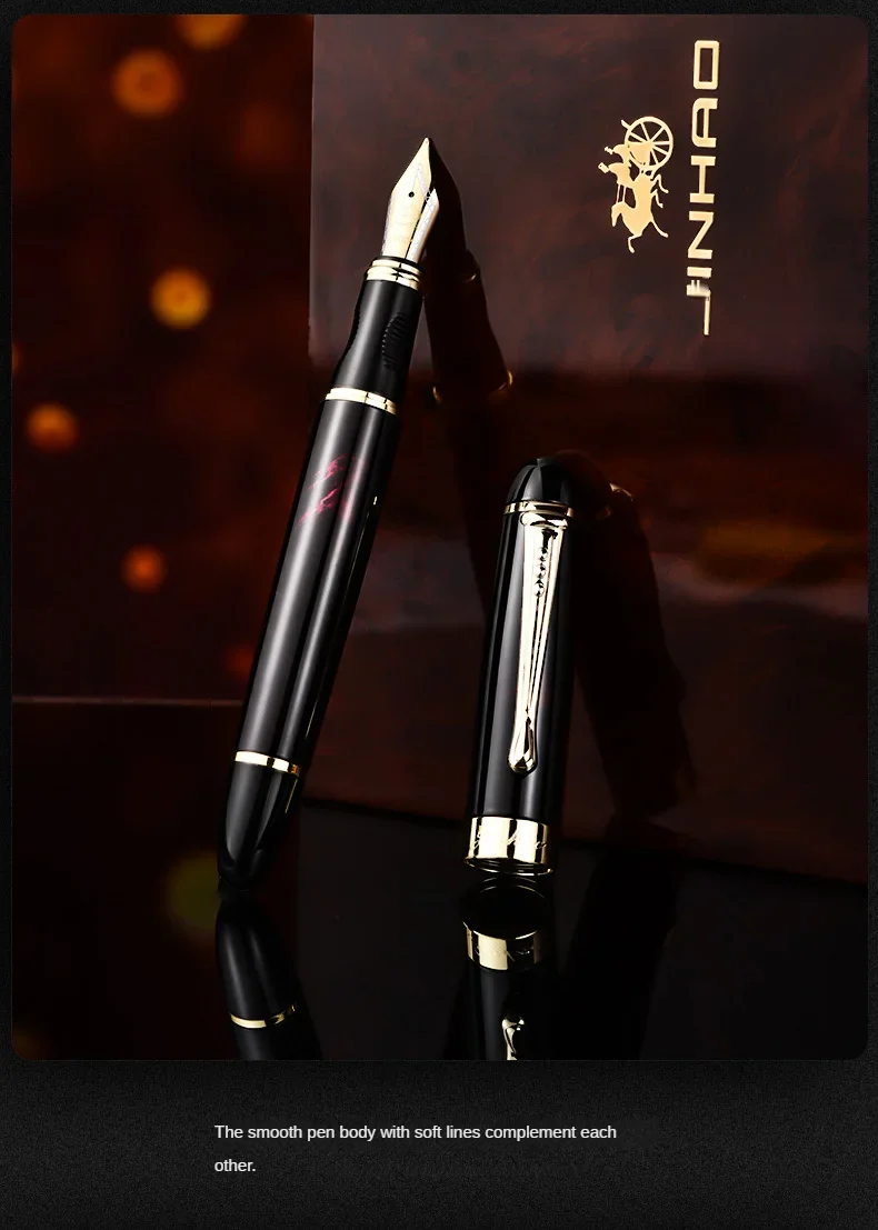 Jinhao X450 Fountain Pen M/Bent Fine Iraurita Nib Luxury Elegant Pens Writing ink Pens Office School Supplies Stationery PK 9019