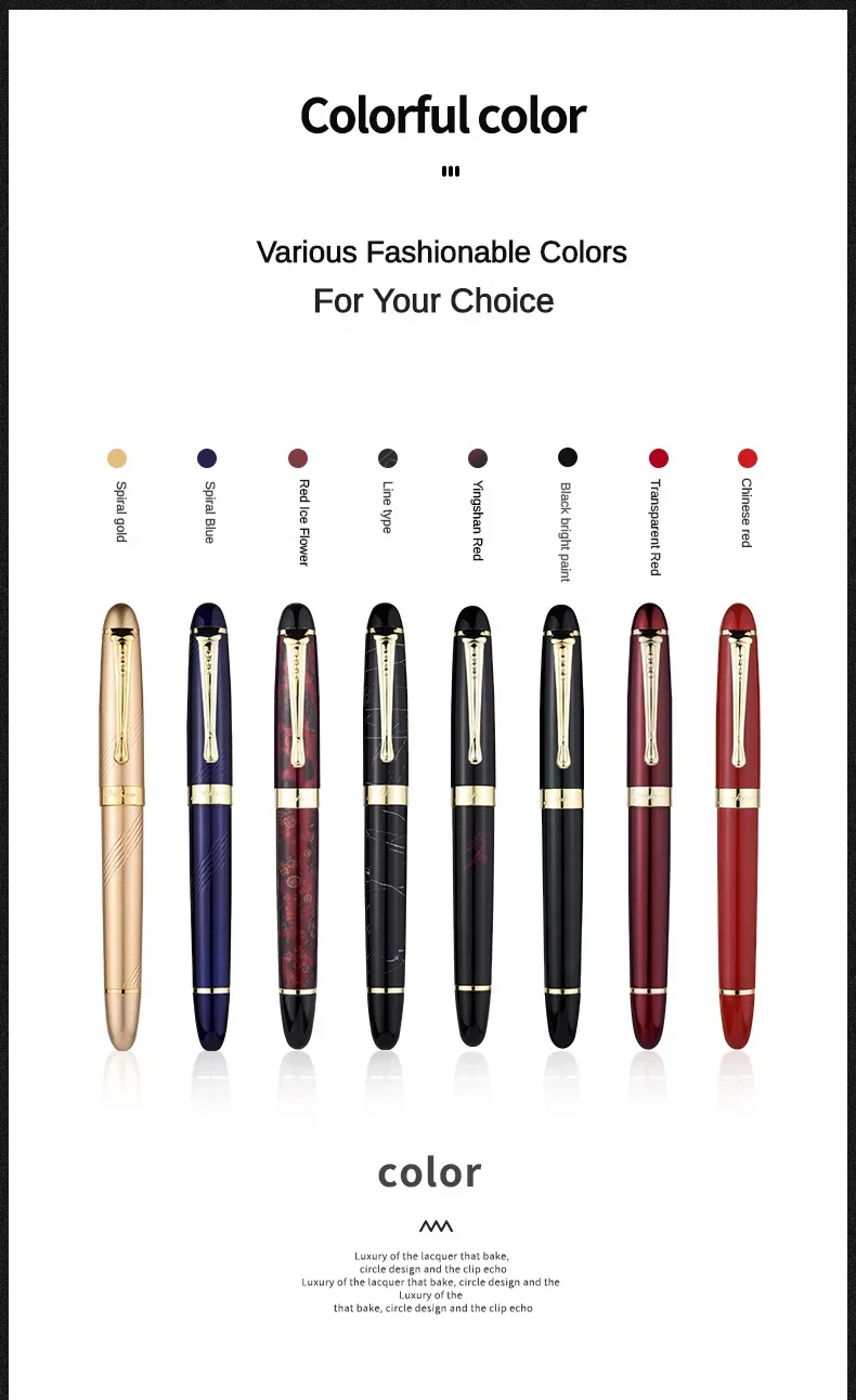 Jinhao X450 Fountain Pen M/Bent Fine Iraurita Nib Luxury Elegant Pens Writing ink Pens Office School Supplies Stationery PK 9019