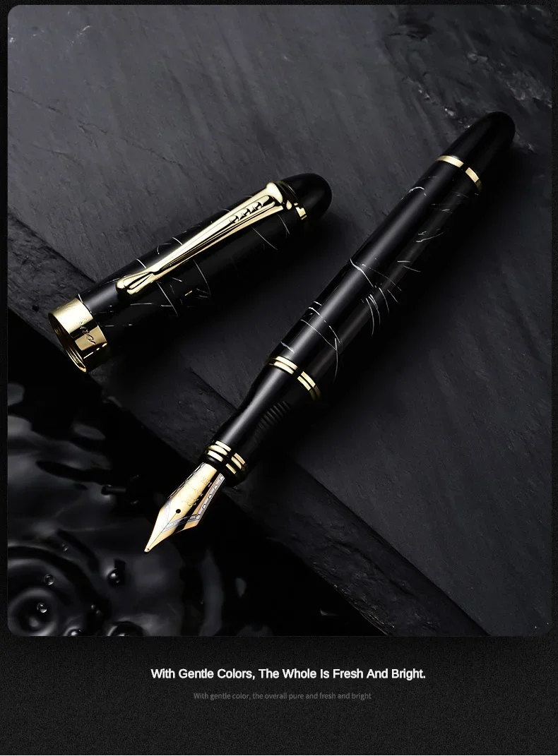 Jinhao X450 Fountain Pen M/Bent Fine Iraurita Nib Luxury Elegant Pens Writing ink Pens Office School Supplies Stationery PK 9019