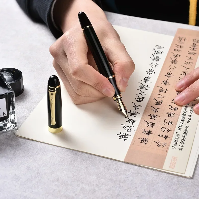 Jinhao X450 Fountain Pen M/Bent Fine Iraurita Nib Luxury Elegant Pens Writing ink Pens Office School Supplies Stationery PK 9019