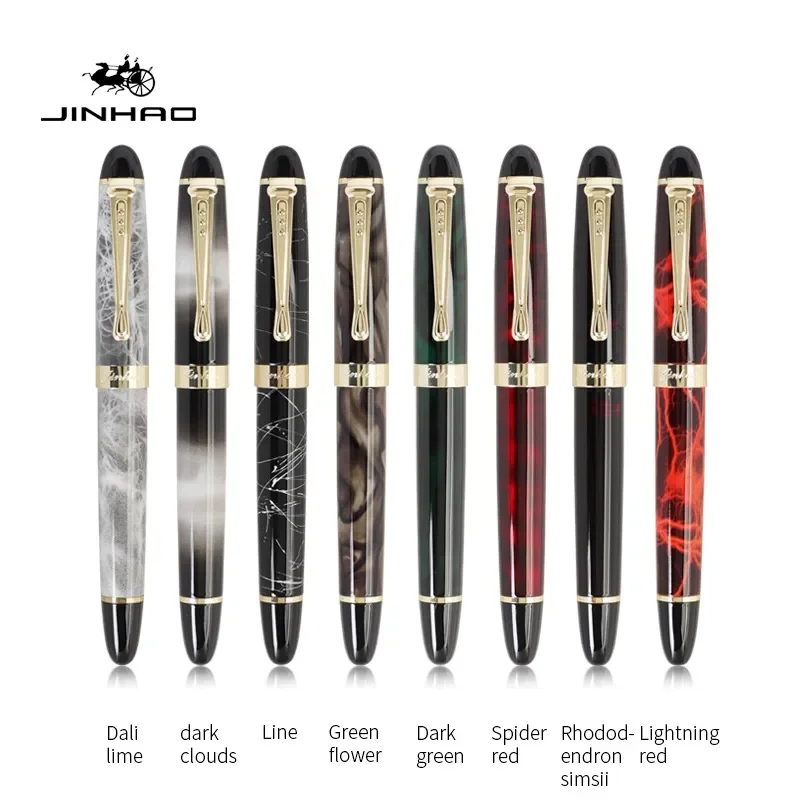 Jinhao X450 Fountain Pen M/Bent Fine Iraurita Nib Luxury Elegant Pens Writing ink Pens Office School Supplies Stationery PK 9019