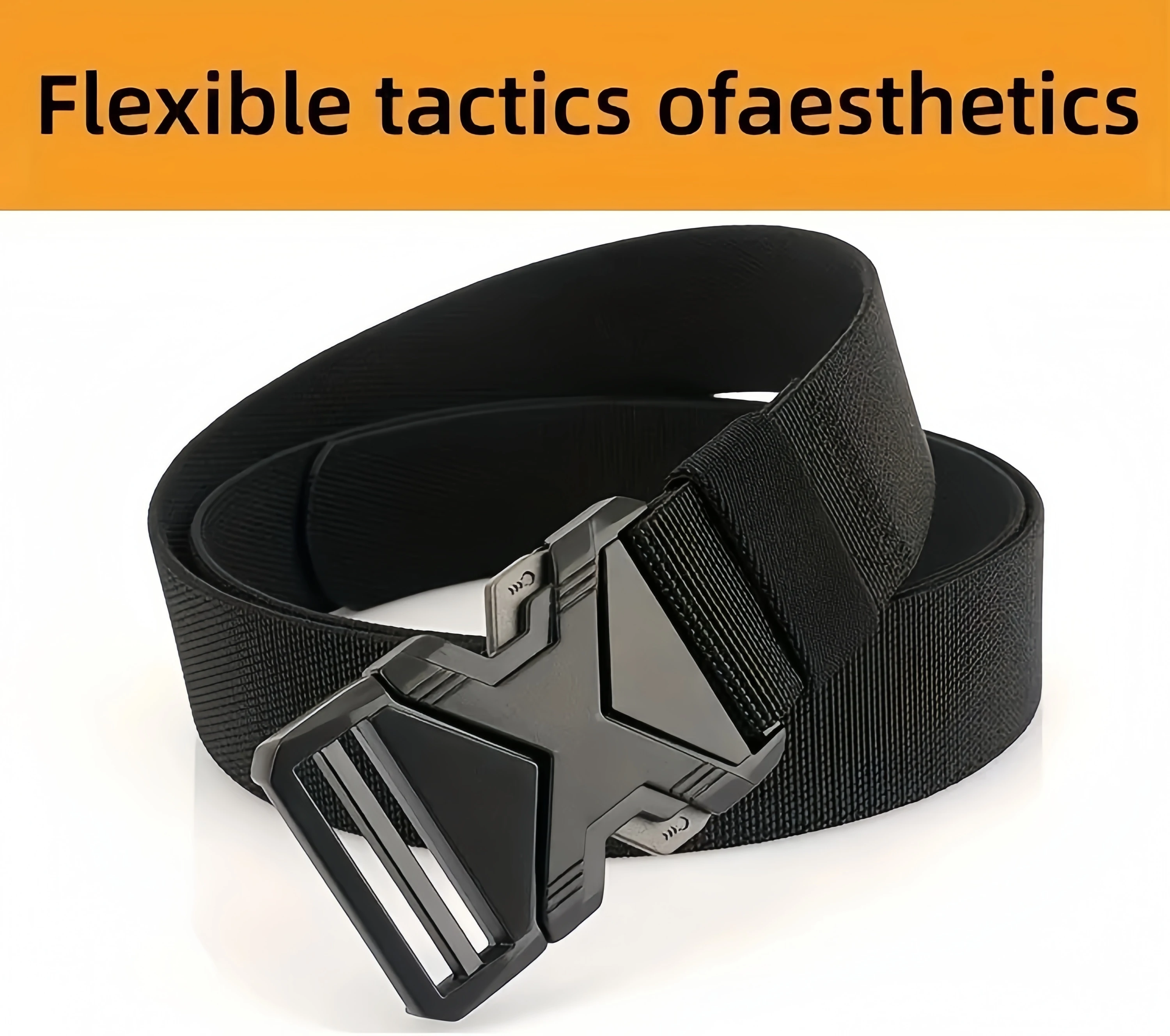 New Quick Release Pluggable Buckle Sports Belt Breathable ElasticMen Belts For Men Elastic Pants Belt