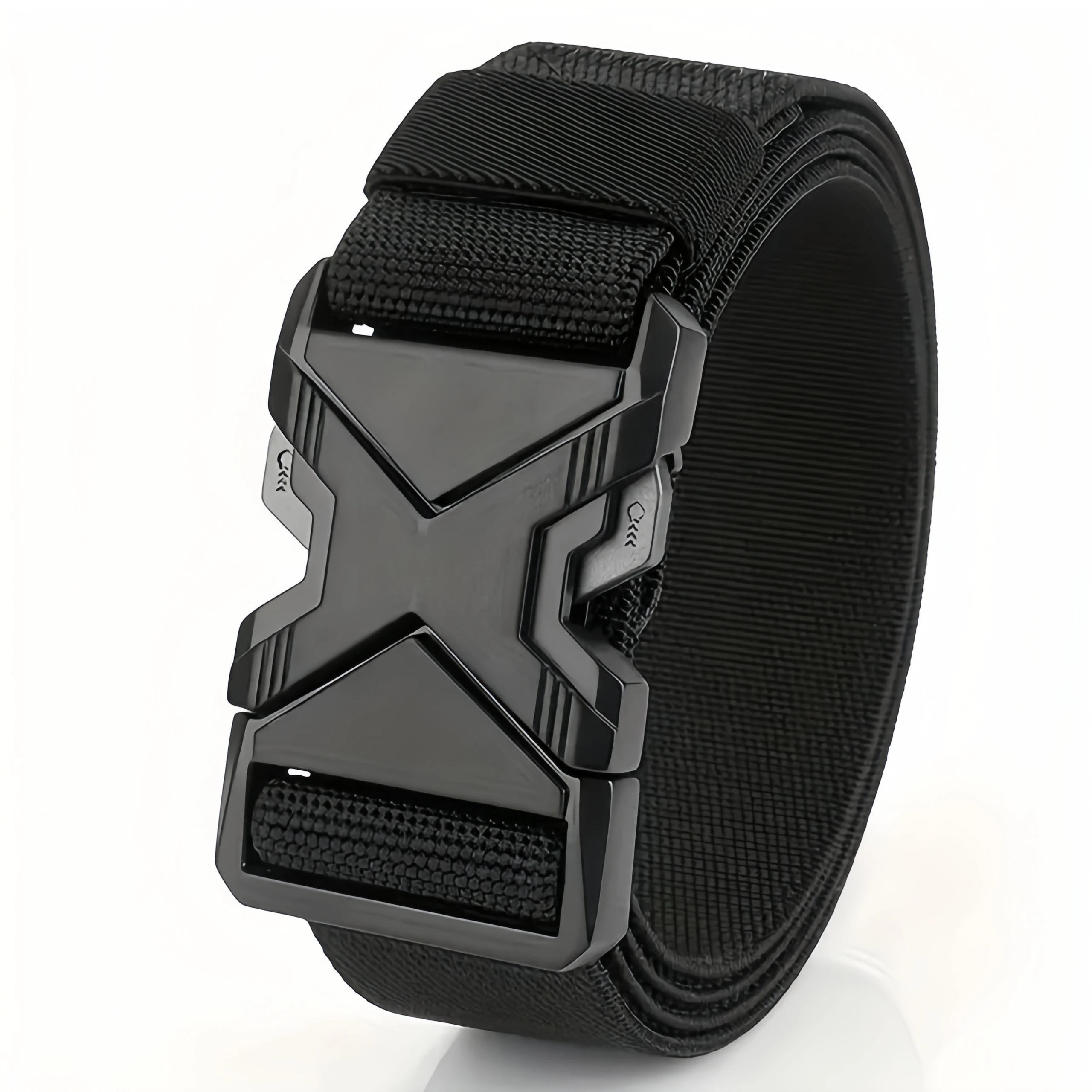 New Quick Release Pluggable Buckle Sports Belt Breathable ElasticMen Belts For Men Elastic Pants Belt