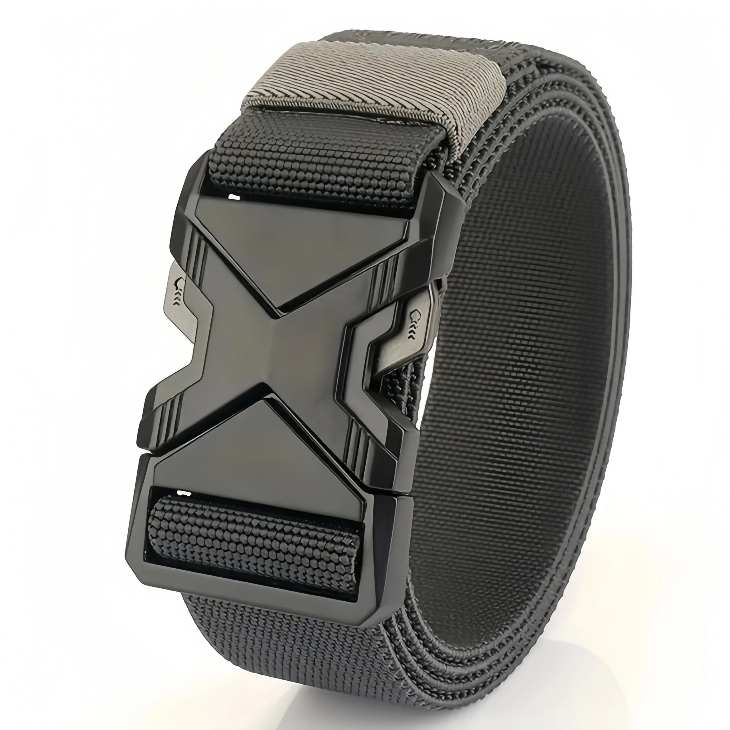 New Quick Release Pluggable Buckle Sports Belt Breathable ElasticMen Belts For Men Elastic Pants Belt