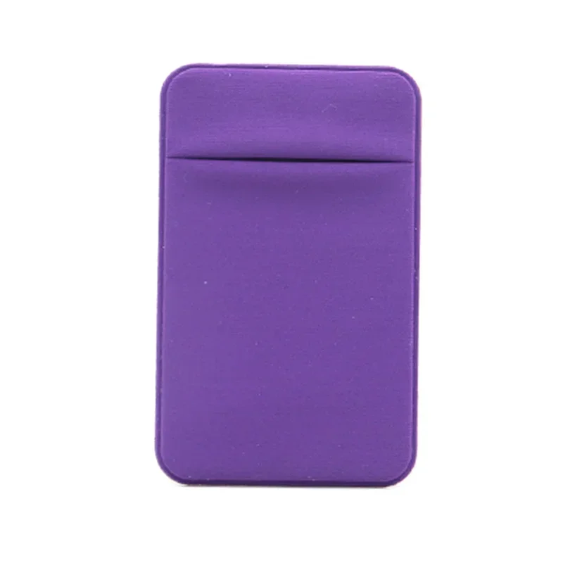 Phone Back Slot Card Holder Wallet Case Strong Adhesive Traceless Lycra Cell Phone Pocket Phone Pouch Accessories