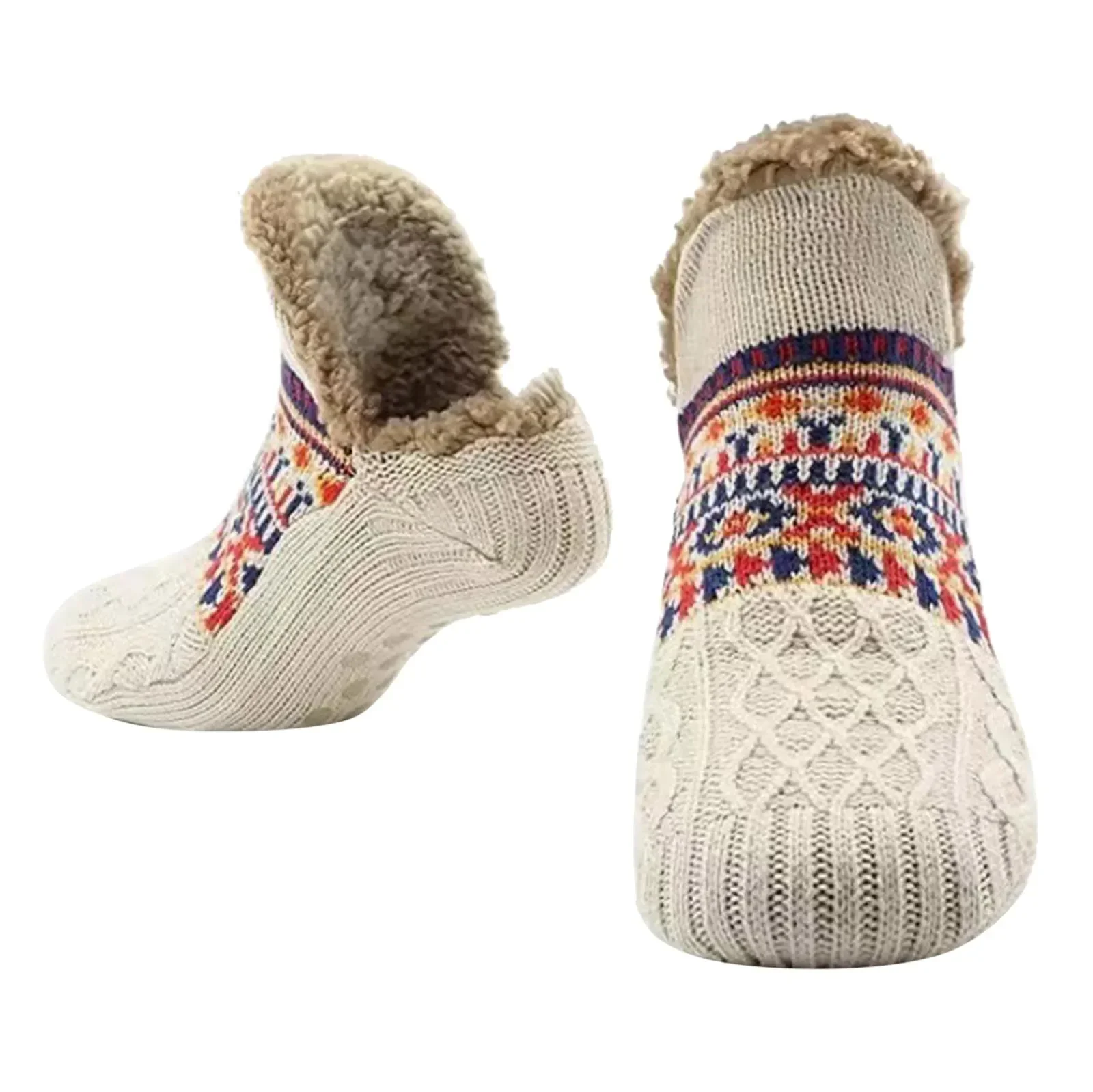 Fall Winter Non‑Slip Floor Socks Super Soft Warm Slipper Socks Unisex Snow Sleep Carpet Yoga Socks for Men Women Indoor House