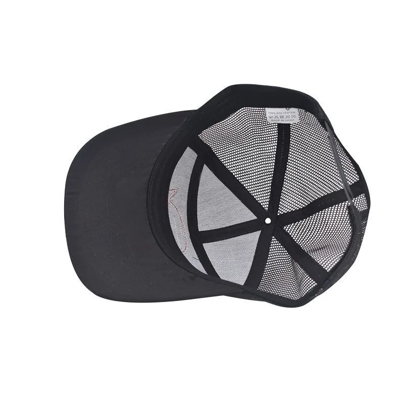 Hot Sale Unisex Seven-Panel Style Trucker Hat Adjustable Baseball Cap Shark Pattern Patch Fishing Hat