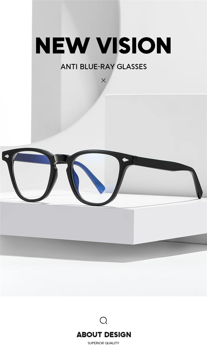 Vintage Square Prescription Glasses For The Nearsighted Rivet Frame Anti Blue Rays Student Myopes Lunettes 0 -0.5 -0.75 To -6.0