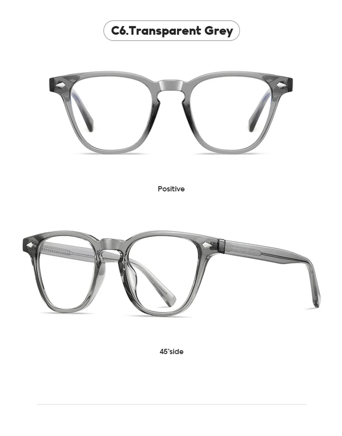 Vintage Square Prescription Glasses For The Nearsighted Rivet Frame Anti Blue Rays Student Myopes Lunettes 0 -0.5 -0.75 To -6.0