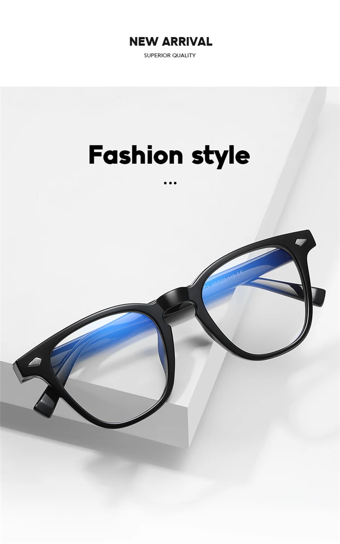 Vintage Square Prescription Glasses For The Nearsighted Rivet Frame Anti Blue Rays Student Myopes Lunettes 0 -0.5 -0.75 To -6.0