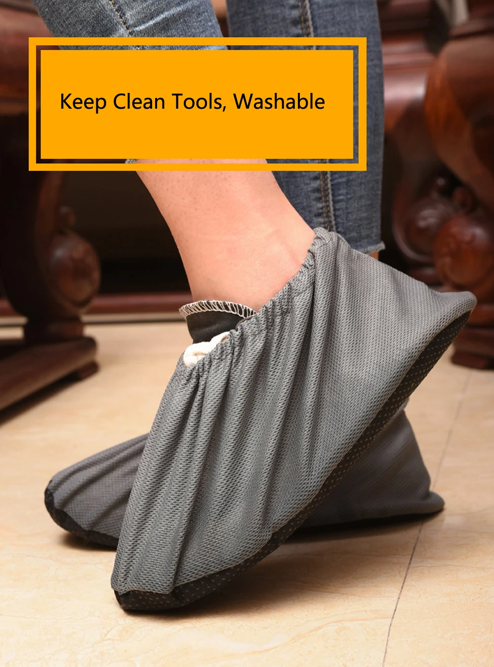 Thick Reusable Shoe Covers unisex Non-slip Washable Keep Floor Carpet Cleaning Household Shoes Protector Cover Shoes Covers hot