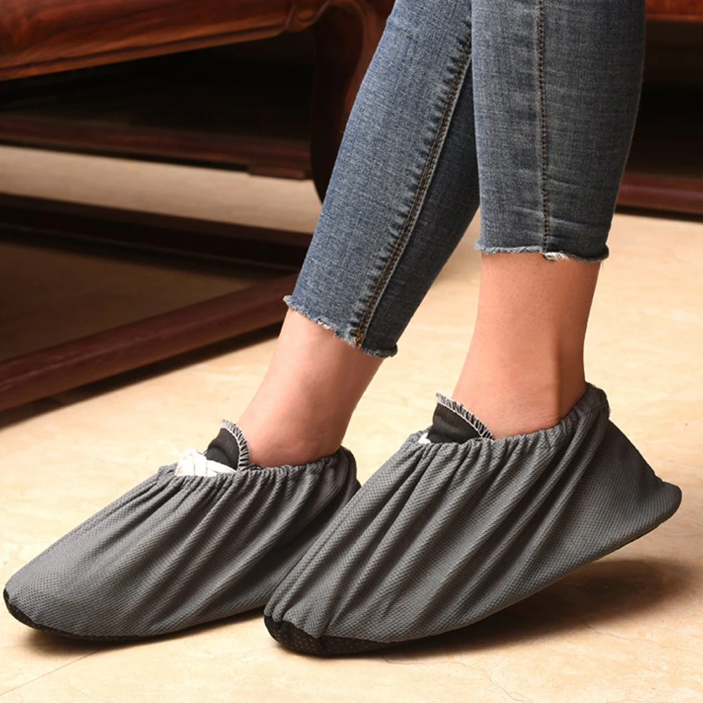 Thick Reusable Shoe Covers unisex Non-slip Washable Keep Floor Carpet Cleaning Household Shoes Protector Cover Shoes Covers hot