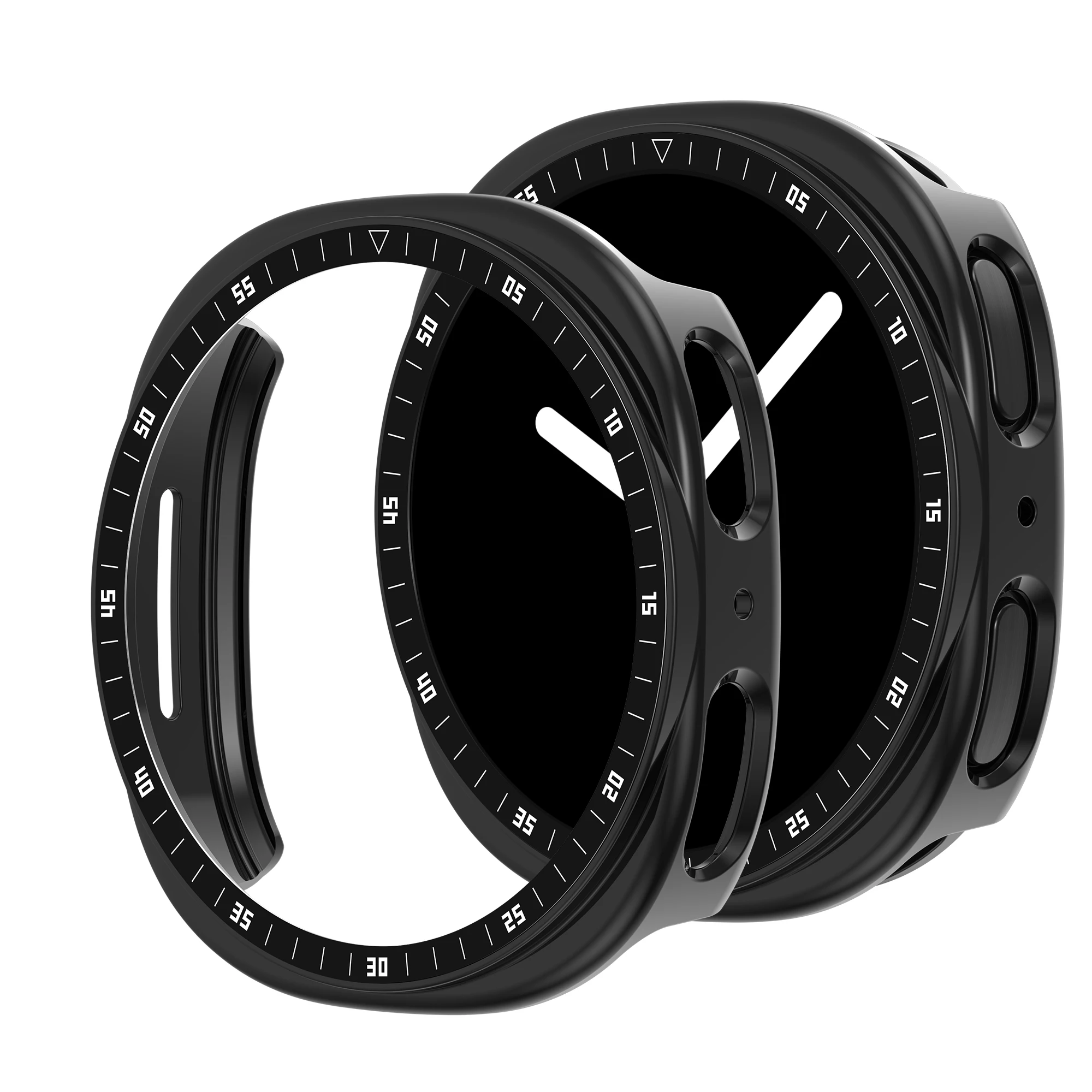 PC Case+Metal scale For Samsung galaxy watch 8 44 40mm Accessories Hollow Protective Bumper shell For galaxy watch 8 cover 44mm