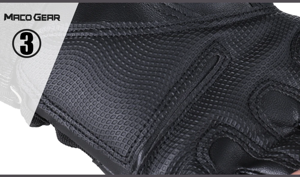 Touchscreen PU Leather Motorcycle Gloves Racing Pit Bike Riding Motorbike Moto Motocross Enduro Non-slip Protective Gear Men