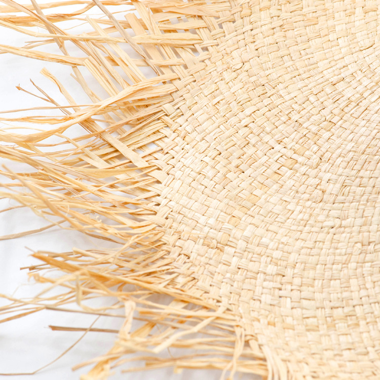 New Natural Lafite Men's Women's Sun Hats Wide-brimmed Floppy Folding UV Straw Hat Holiday Wedding Fashion Sunscreen Beach Hat